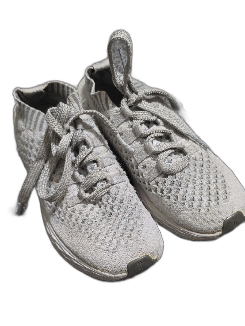 NOBULL Light Gray Knit Athletic Shoes - Picture 1 of 7